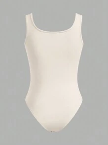 SHEIN EZwear 3 件套休闲圆领罗纹背心紧身连衣裤女式夏季