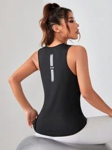 SHEIN Sports FreshTek™ Slim Fit Topworkout Tank Top