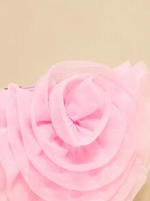 SHEIN Belle Elegant, Exquisite,Flower, Women Clutch Bag , Women Evening Bag, For Girls, Ladies, Women,College Students,For Brides,Bridesmaid, Wedding Guests, Honeymoon,For Party, Prom, Wedding,Club, Date, Evening,Date Night - Pink - View 6
