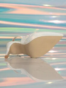 女士超高跟时尚优雅性感尖头厚底高跟鞋