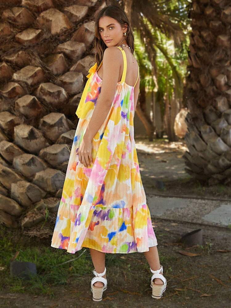 Women's Summer Vacation Ruffle Hem Loose Dress