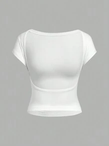 SHEIN EZwear Conjunto de 3 camisetas sin mangas para mujer de unicolor simples y versátiles, perfectas para el verano