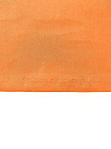 2pcs Set Men's Casual Solid Color Short Sleeve T-Shirt And Shorts, Summer Elegant - Orange - View 4