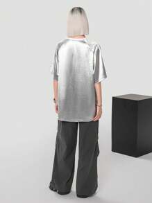 Coolane 休闲宽松字母印花短袖T恤