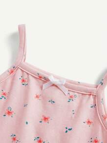 Cozy Pixies Baby Girl Bowknot Decorated Tank Tops Set (3pcs)