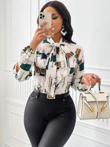 SOLERSUN 这款杏色衬衫光泽亮丽，优雅大方，适合女士通勤、休闲商务场合穿着，长袖设计，是秋冬季感恩节、返校季和教师节的理想之选。 - 彩色 - 查看 5