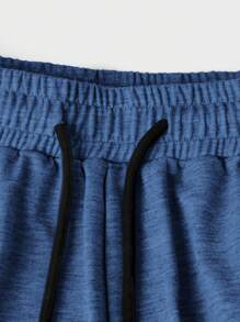 Manfinity Homme Shorts uomo a righe solide con coulisse e tasche per lestate