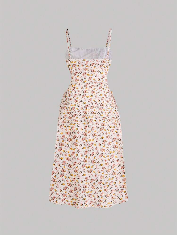 Plus Size Vintage White Open Back Women Dress