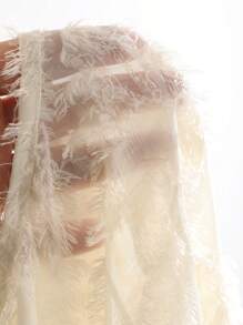 FRIFUL Chemise d'été femme avec col Peter Pan vintage à fleurs ajourées, à volants