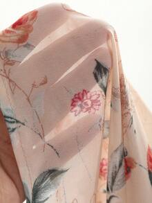 DAZY Women Loose Vacation Flower Printed Cami Top - Pink - View 5