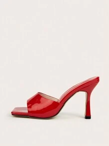 Red Thin Heel Fashionable Women High Heel Sandals,Stilletos Heels - Red - View 3