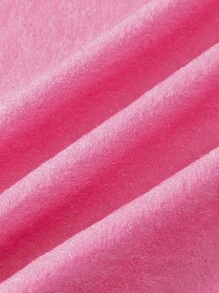 Top con capucha y manga murciélago estilo kimono para niña con impresión de unicornio animado