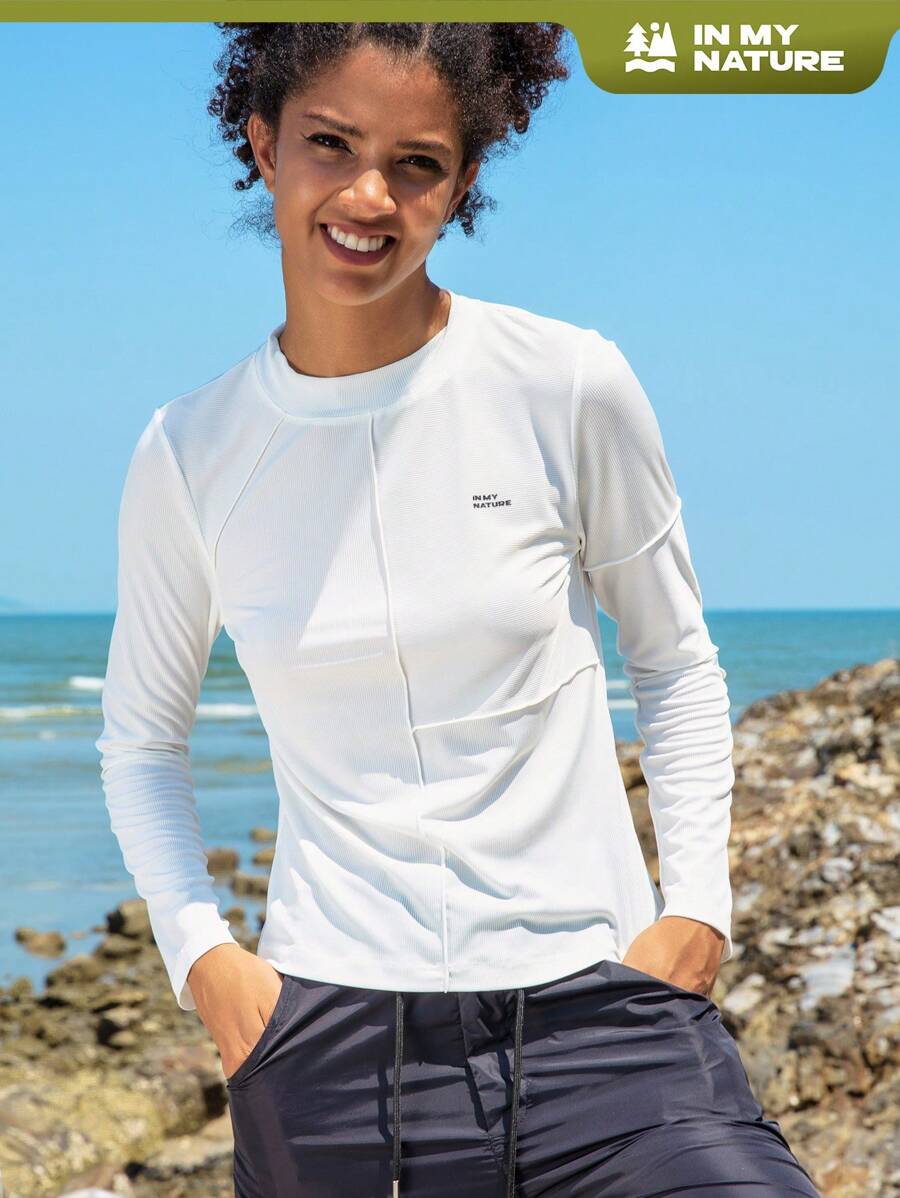 In My Nature Letter Graphic Outdoor Tee - White - View 1