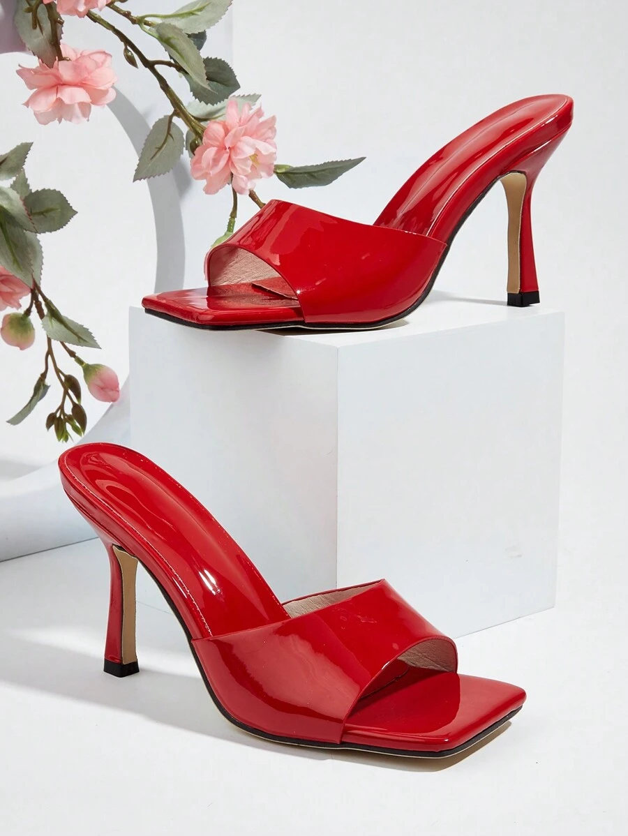 Red Thin Heel Fashionable Women High Heel Sandals,Stilletos Heels — free download