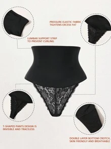 1pc Sexy Lace Splicing Women Body Shaping Shapewear Panty