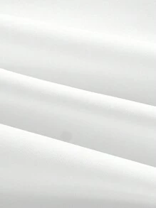 SHEIN MOD Women's Solid Color Sweetheart Neckline Cross Tie Rod Ruffle Edge Asymmetric Vintage Hem Dress,Graduation White Dress,White Graduation Dress