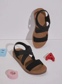 Mini mi Kinderen Kruisriem Open teen Platte sandalen