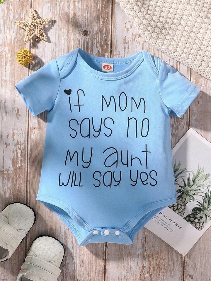 Bebe nino Body con estampado de slogan Mode de Mujer SHEIN Espana
