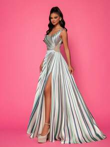 Smilprince Long High-End Elegant Evening Dress - Mint Green - View 6