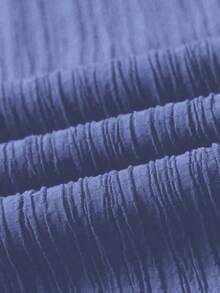 Mulvari Ensemble deux pièces T-shirt imprimé à manches courtes et col en V grande taille avec pantalon long pour le printemps/été - Violet - Voir 3