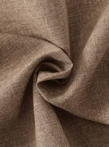 SHEIN Ensemble décontracté de 2 pièces pour garçon, confortable, à la mode, basique, doux, respirant, composé d'un haut à manches courtes et d'un short en mélange de lin avec bords dorés, adapté pour les tenues de printemps-été - Nude - Voir 3