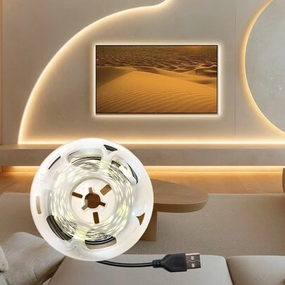 Teckwe 5米电视背光灯条，2835灯珠，现代家居装饰灯USB接口