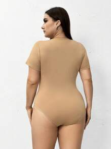 SHEIN Essnce 大尺碼4入組女式時尚休閒春夏新款多功能多色配短袖連身衣 - 彩色 - 查看 2