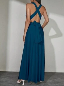 Vestido unicolor múltiple desgaste