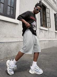 PAVTROS Men's Floral Jacquard Drawstring Waist Pocket Casual Shorts Men's Shorts For Men, Men's Summer, Hip-Hop Street, Boy Friend Gifts, Streetwear Men