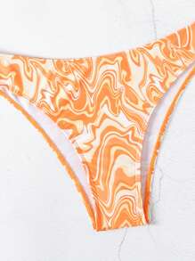 SHEIN Swim 3pcs Random Allover Print Bikini Set, Summer Beach Bathing Suit