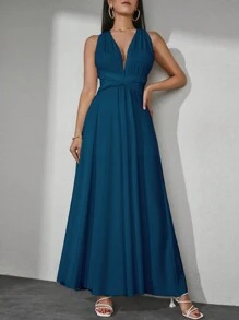 Vestido unicolor múltiple desgaste
