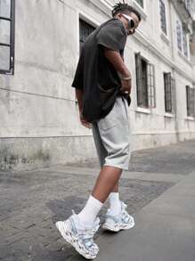 PAVTROS Men's Floral Jacquard Drawstring Waist Pocket Casual Shorts Men's Shorts For Men, Men's Summer, Hip-Hop Street, Boy Friend Gifts, Streetwear Men