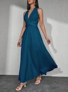 Vestido unicolor múltiple desgaste