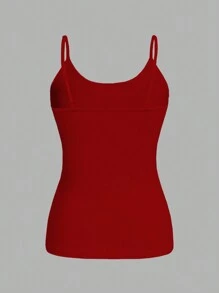 SHEIN EZwear 2入組夏季休閒修身款女士背心 - 彩色 - 查看 3