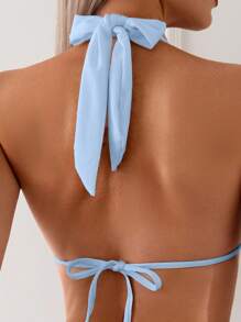 SHEIN Swim Women Fashionable Summer Holiday Seaside Bikini Set,Summer Beach