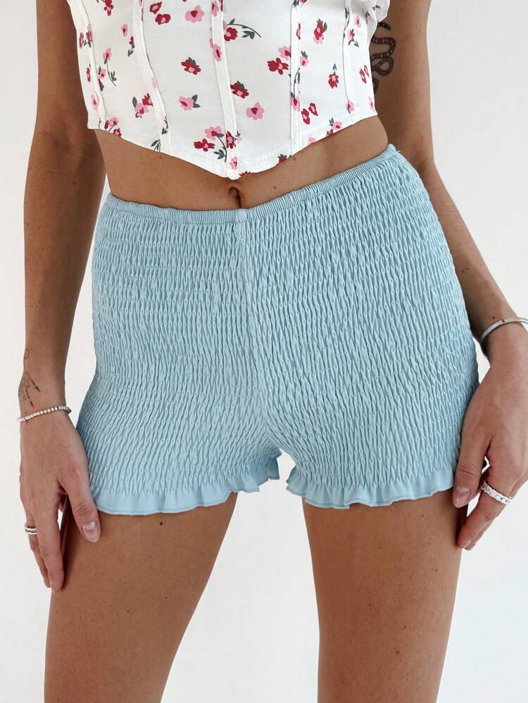 Elegant V-Shaped Waist Low Rise Ultra Short Shorts