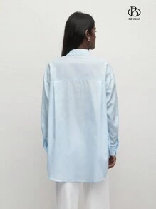 BizChic Damen Lässig Business 2 Stücke/Set Baumwollhemd