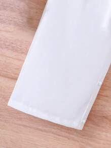 嬰兒女孩優雅刺繡露肩連身褲，舒適寬鬆設計，適合度假和休閒 - 白色 - 查看 4