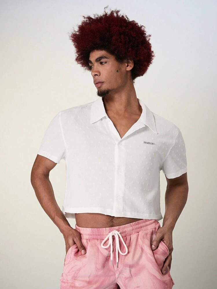 Men Summer Fashion Short Loose Casual Shirt