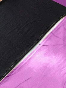 LONESS Đầm không tay mùa hè cỡ lớn có đường viền cổ tròn, khối màu và họa tiết in toàn thân - Nhiều màu - Xem 6