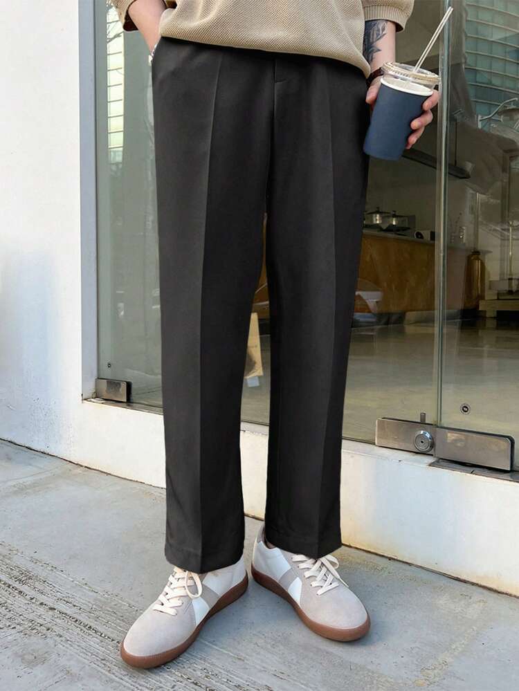 Men Fashionable Summer Simple And Versatile Casual Suit Dress Pants