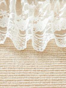 SHEIN Vintaside Kids Woven Mesh Embroidery Bodysuit Dress For Baby Girls - White - View 6