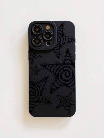 Fairycore Funda para teléfono impresa con dibujo de estrella de mar compatible con iPhone