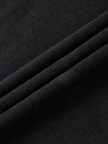 INAWLY 女性時尚純色140g短上衣，露腰T恤