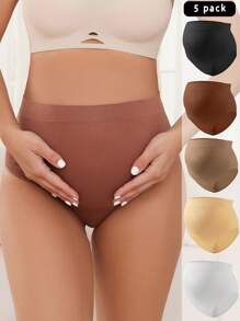 Moonlight&Mama Maternity Plain And Simple Daily Panties (Set Of 5) - Multicolor - View 6