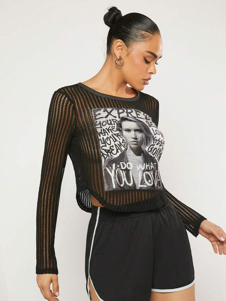 Patch Graphic Sweatshirt