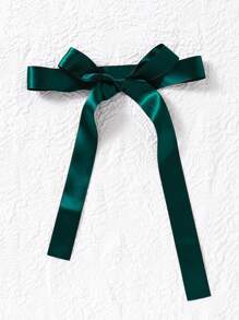 SHEIN Explorewe 少女斜肩闪亮不对称下摆派对连衣裙 - 綠色 - 查看 3