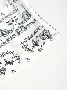 Manfinity Chillmode Loose-Fit Men's Paisley Print Drawstring Waist Shorts