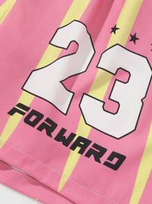 ROMWE MEN Street Life Men Summer Two-Piece Holiday Style Shirt Set