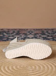 Nữ D"Orsay Dép Cao Gót Nêm, Dây Đeo Mắt Cá Chân Dệt Espadrille Flatform, Giày Đế Dày Thường Ngày Mùa Hè - Màu be - Xem 6